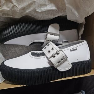 Vans White With Bucklemaryjane Creepers